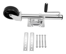 Släpvagnsdomkraft, Höjdjusterbar, Kraftig, Silver