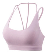 Urholkad skönhetsrygg sport-bh stötsäker fitness yoga sportunderkläder sexig plus size-bh Pink S