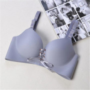 Sexig sömlös BH Samla Justerbar Dam BH Sömlösa Underkläder Underkläder Super Push Up BH Grey 95B
