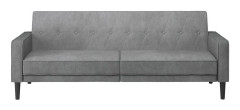 Loft24 - Avon bäddsoffa 3-sitsig Tyg - Grå - Bäddsoffor - Från Homeroom
