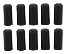 10 st 4 mm värmebeständig silikoninsugningsvakuumslang blindplugg universal BOV-rörledning svart