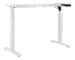 Stativ för ståbord, Justerbart 70x117 cm till 95x158 cm, Vit, Elektrisk