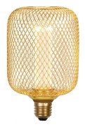 Tublampa Wire Mesh Drum Lamp Guld 1800K E27