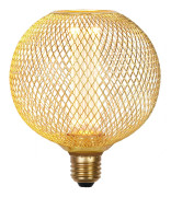 Globlampa Wire Mesh Globe Lamp Guld 1800K E27