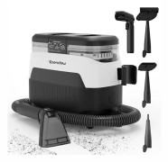 C6 MAX - 3-i-1 Möbel- & Mattvätt - 1650 W Ånga - 12000 Pa Sugkraft - Dubbla Tankar - Husdjursvänlig - EU-kontakt - Svart