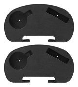 Plaststol Mugghållare Snack Kaffekopp Stolbricka För Trädgårds Gravity-Stolar Camping Fiske 2pcs