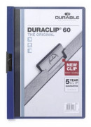 DURABLE DURACLIP 60 - Klippfil - för A4 - kapacitet: 60 ark - mörkblå med genomskinligt frontskydd