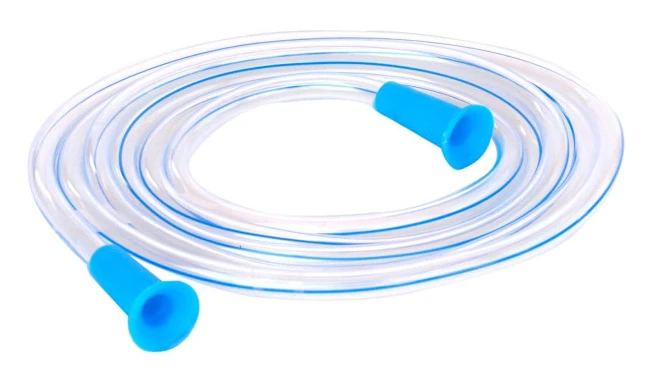 Högkvalitativ helt ny HealthAndYoga™ PVC Lavemangslang (1,5 meter, Transparent) - Ersättningstillbehör för lavemang för rengöring av tjocktarmen hemma