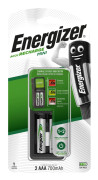 Energizer Recharge Mini 700 - 8-13 hr batteriladdare - (för 1xAA, 2xAAA) 2 x AAA - NiMH - 700 mAh