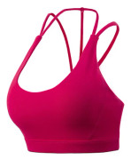 Urholkad skönhetsrygg sport-bh stötsäker fitness yoga sportunderkläder sexig plus size-bh Wine Red XL