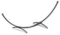 Stativ för stor hängmatta 300 x 130 cm - svart metall - upp till 220 kg