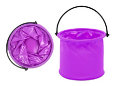 LeanToys hopfällbar vattenhink i PVC lila