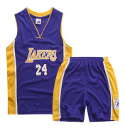 Kobe Bryant Nr.24 Basketlinne Set Lakers Uniform för Barn Tonåringar W y Lila Lila XS (110-120CM) Lila XS (110-120CM) Purple XS (110-120CM)