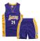 Kobe Bryant Nr.24 Basketlinne Set Lakers Uniform för Barn Tonåringar W y Lila Lila XS (110-120CM) Lila XS (110-120CM) Purple XS (110-120CM)