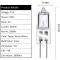 Halogenlampor G4 20W 12V. varmvit 2800K. dimbar transparent kapsel 10 stycken A2