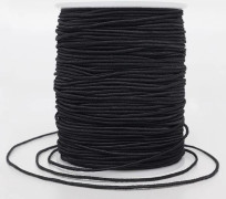 Elastisk tråd för armband, 1 mm x 110 yards Stark stretchig elastisk tråd för smyckestillverkning, halsband, pärlor - svart