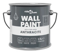 vidaXL Väggfärg Grå 2,5 L Väggprint