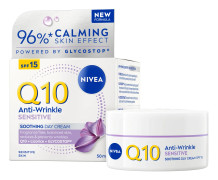 NIVEA Dagkräm Q10 Anti-Wrinkle Sensitive Soothing Day Cream 50 ml