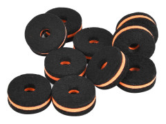 10 st cymbalställ filt 35 mm svart orange cymbalskyddshylsa reservdel