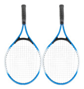 Barn Tennisskopa av Järnlegering Nybörjare Övningsracket med Boll och Bärväska(Blå) blå