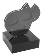 Akryl Gitar Plektrum Förvaringshållare 3 Fack Magnetisk Dammtålig Heminredning Gitar Plektrum Display