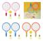 Tennisracket för barn 2-15 år, tennisracketset för barn, badmintonracket med tennisboll och 2 fjäderbollar, blå Blue