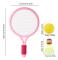 Tennisracket för barn 2-15 år, tennisracketset för barn, badmintonracket med tennisboll och 2 fjäderbollar, blå Blue
