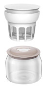 Mjölkavskiljare med, tjock yoghurtmaskin, effektiv yoghurtmaskin, sil, återanvändbar yoghurtmjölksmaskin, köksredskap