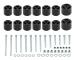 Karoslyft Block Kit, 5 cm, Glasfiberförstärkt Nylon, 4 kg Vikt, 27 cm Dimensioner, Kompatibel med Nissan Navara D22 Dubbelhytt 4X4
