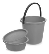 Hink med skål och lock 5/13L 3-delad