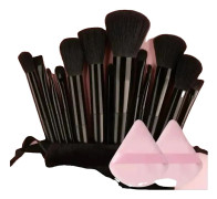Makeupborstsats, 13 Borstar, Professionell Kvalitet,13st svart pp
