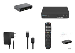 Satellitmottagare, 1080P Video Utgång, Inbyggt Wi-Fi,V8X II, EU-kontakt