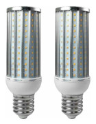 2-pack E40 50W LED-lampa, aluminiumlegering, kallvit, 192x2835 SMD, AC 110/220V