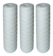Spolbara vattenfilterpatroner - Sedimentfiltrering upp till 25 mikron, universal storlek 10", paket med 3