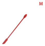 Silikon Mini Spatel Burk Skrapa Skopa Spets Lång Dubbelhuvud Red M