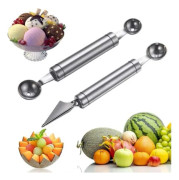 2-delat fruktredskapsset: Fruktskalare, melonsked, DIY salladsskärare med skopa