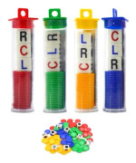 LCR Dice with Marker Game High-Quality Materials for Household 16mm