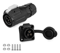 LP-16 Waterproof Connector Industrial Circular Connector IP67 PBT Shell Welding Type Male and Female