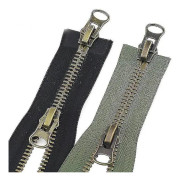 2-pack 70cm #8 Metall Dragkedja Dubbel Slider Delbar Svart Metall Dragkedja A-dragkedja Slider Dragkedja För Jackor[PL]