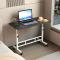 Mobilt ståskrivbord - Laptopbord för säng - Höj- och sänkbart - Lutningsbar skiva - Med hjul - 60x40 cm - Svart