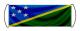 Scrollbanner – Salomons flagga – 17 x 50 cm – Polyester – Handflagga – Pixelforma