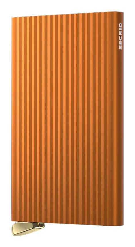 Secrid Cardprotektor Fluted+ kortfodral, orange