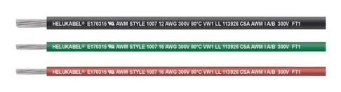 HELU 62308-305 Enkeltleder UL-CSA 1 x 0.823 mm² Gul 305 m