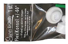 Erica2000 flexikonsol 60° vit för sneda/vinklade väggar