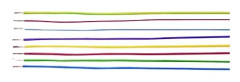 HELUKABEL H05V-K, Lågspänningskabel, Blå, Vit, Polyvinylklorid (PVC), Polyvinylklorid (PVC), Koppar, 1x0.5 mm ²
