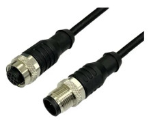 BKL Electronic sensor-aktuator-förlängningskabel M12 rak hane/rakt anslutning 5 m, 4-polig (RJ): 4 1 st
