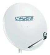 Schwaiger SPI996, 10,7 - 12,75 GHz, 38,5 dBi, Grå, Gjuten aluminium, Plast, Stål, 75 cm, 745 mm