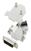TRU COMPONENTS TCD45NT15MDBPK 7708608 D-SUB stiftlistsats 45° Polantal: 15 Lödskål 1 st