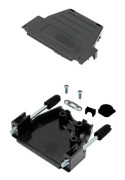 MH Connectors MHDSSK-P-15-L-K D-Sub-hölje, 15-poligt svart (MHDSSK-P-15-L-K)