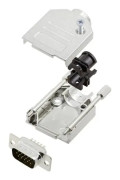 TRU COMPONENTS TCDTZK09HDP15K 7709036 D-SUB stiftlistsats 180° Polantal: 15 Lödskål 1 st